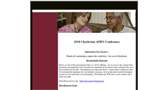 Desktop Screenshot of charlestonaprnconference.com