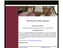 Tablet Screenshot of charlestonaprnconference.com